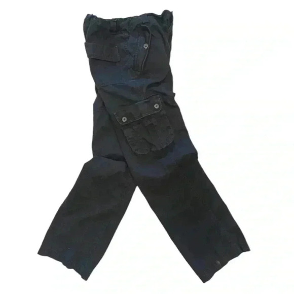 Roots Unisex Black Cargo Pants  Size 12 - Picture 2 of 9